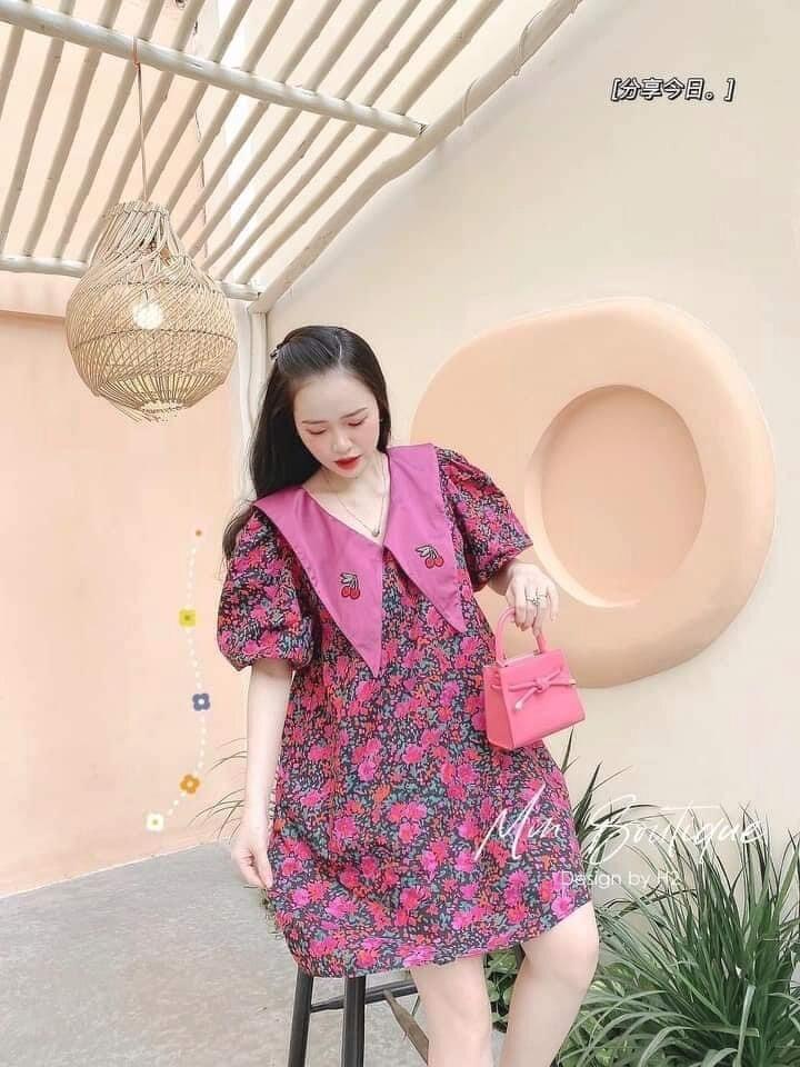 VÁY THÊU SÀNH ĐIỆU Váy thêu quả dâu cute nhiều màu hàng hót
