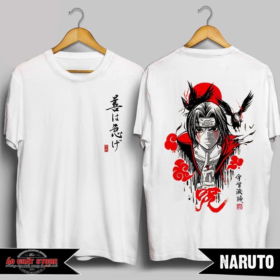 (VIDEO + ẢNH THẬT) Áo Uchiha Itachi Naruto Siêu Độc | Áo Thun Naruto Unisex ITACHI Đẹp NT05