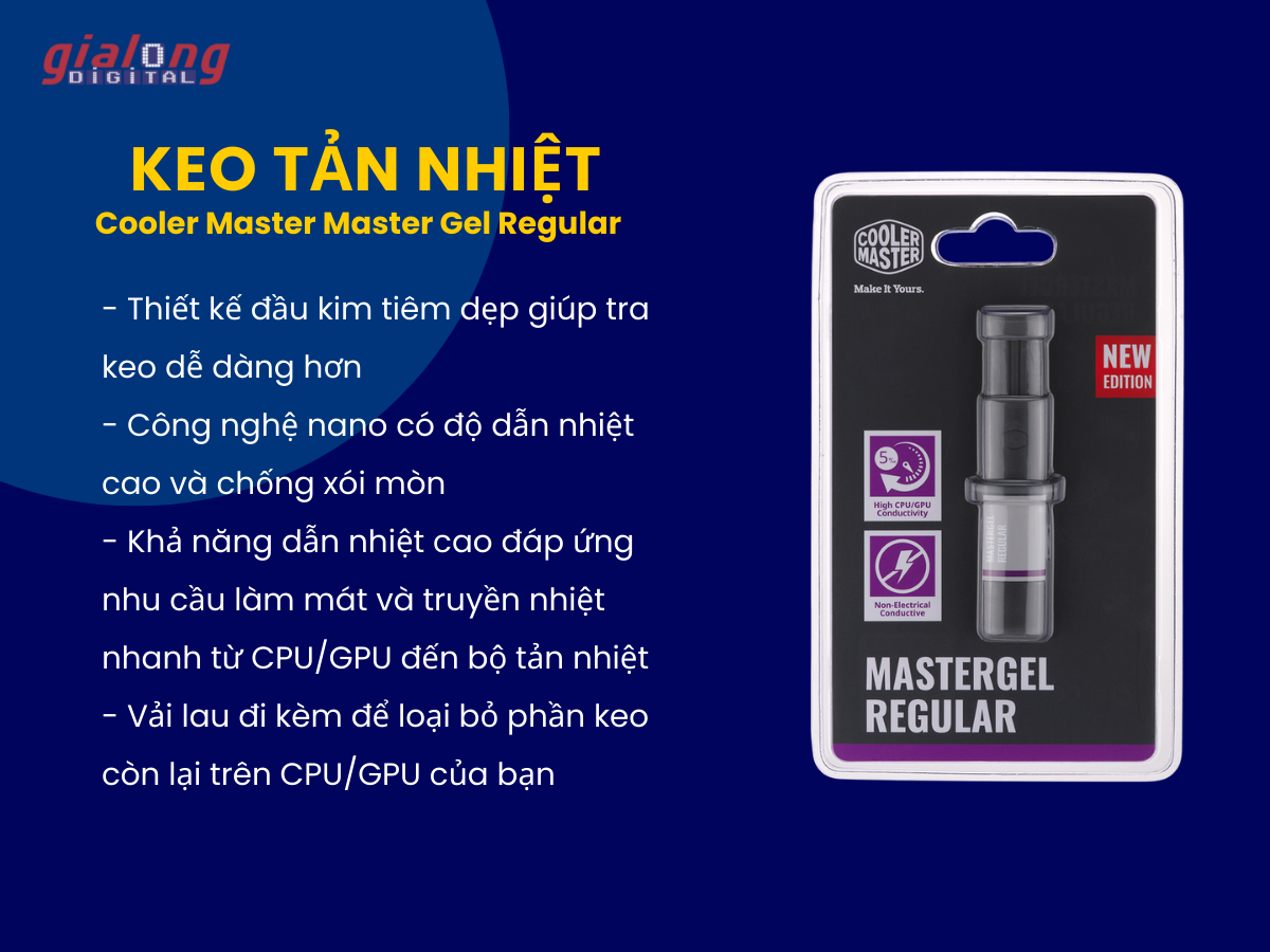 Keo tản nhiệt Cooler Master Master Gel Regular - Hàng chính hãng