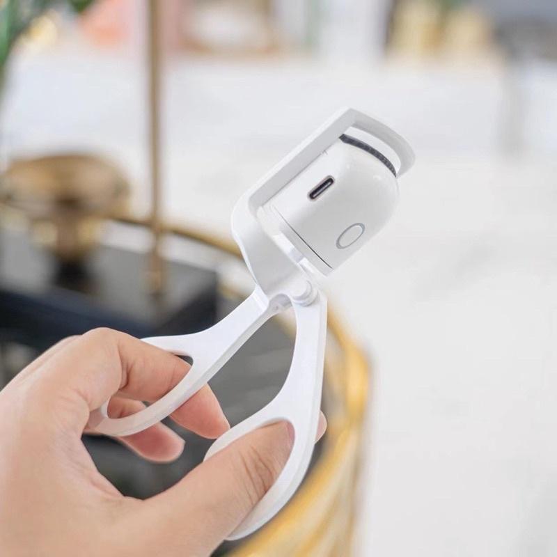 Máy Uốn Mi Cong Bằng Điện Cao Cấp, Giữ Nếp Lâu Dài Bằng Nhiệt,Có Cổng Sạc USB HQ