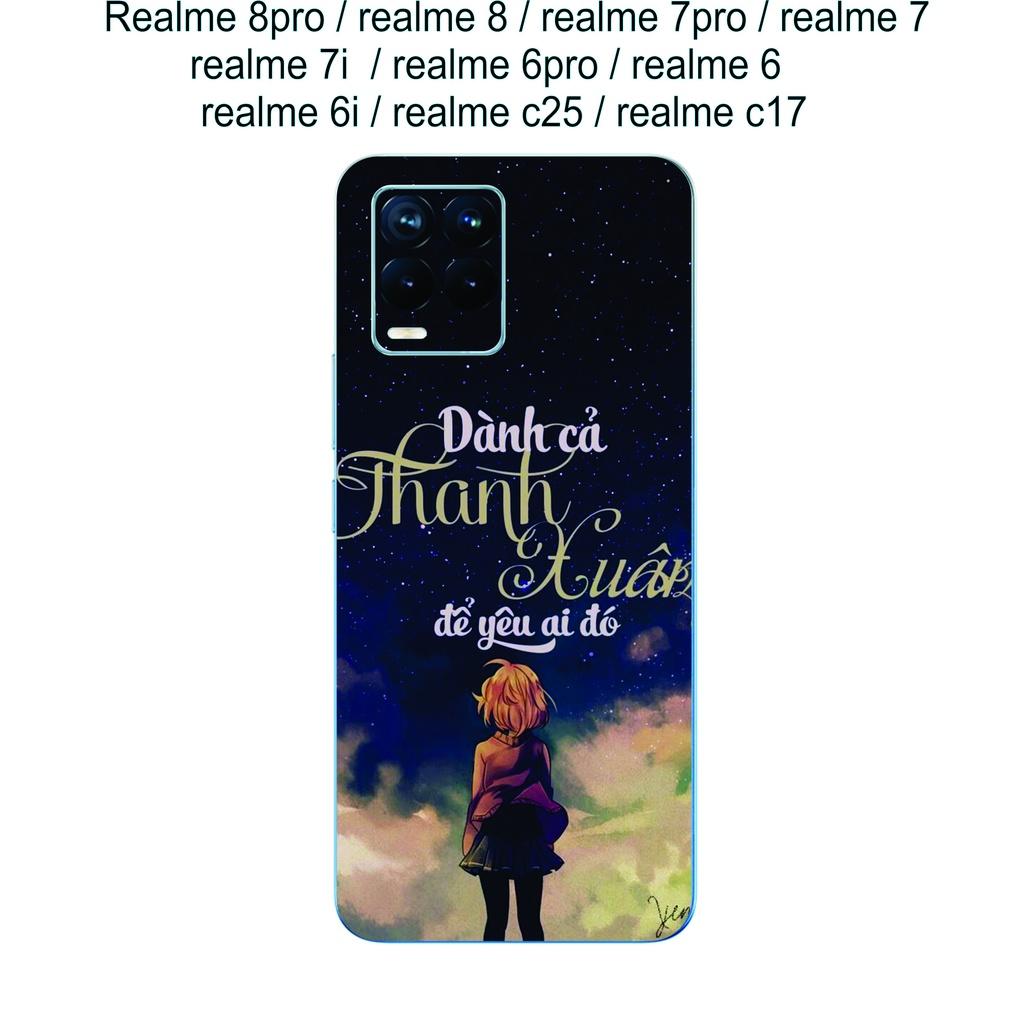 Miếng Dán Skin mặt lưng v dành choRealme 8pro / realme 8 / realme 7pro / realme 7 / realme 7i / realme 6pro / realme 6............