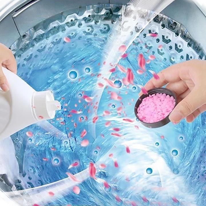 Hạt xả vải sử dụng cho máy giặt tạo hương thơm dễ chịu trong 72 tiếng