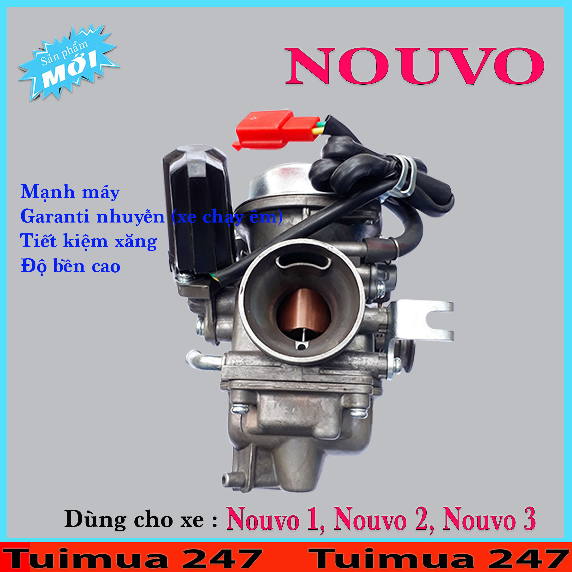 Bình Xăng Con (Bộ Chế Hòa Khí ) dành cho Nouvo 1, Nouvo 2, Nouvo 3