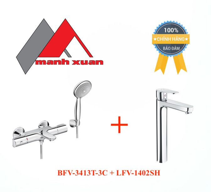 Combo trọn bộ INAX BFV-3413T-3C + LFV-1402SH