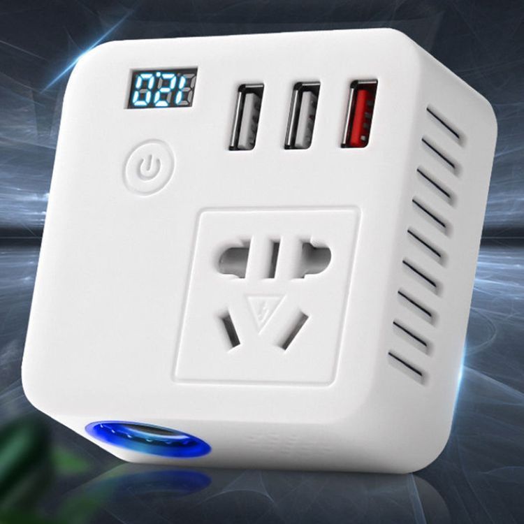 Bộ biến tần biến điện Ô Tô 12V / 24V Sang 220V Ô Tô Đa Chức Năng