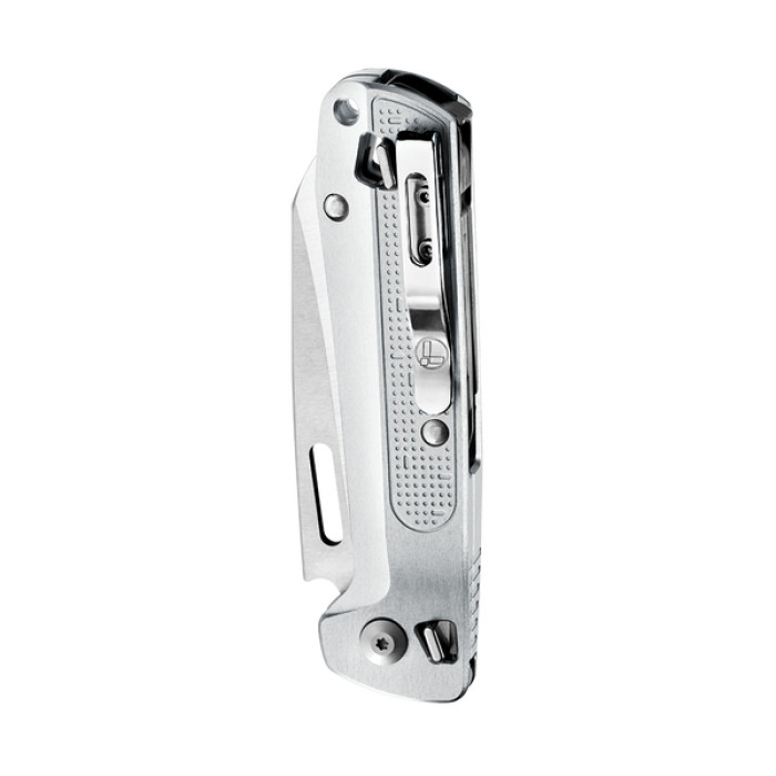 Dao xếp Đa Năng Leatherman FREE K2x Silver (8 Chức Năng) (Lưỡi Răng Cưa) (Màu Bạc)