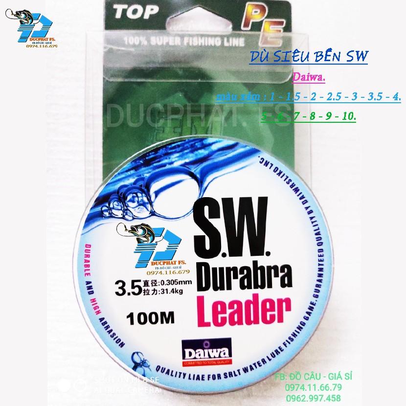 Dây Dù Daiwa Lure, leader x4 câu cá lóc , cá chim !!!