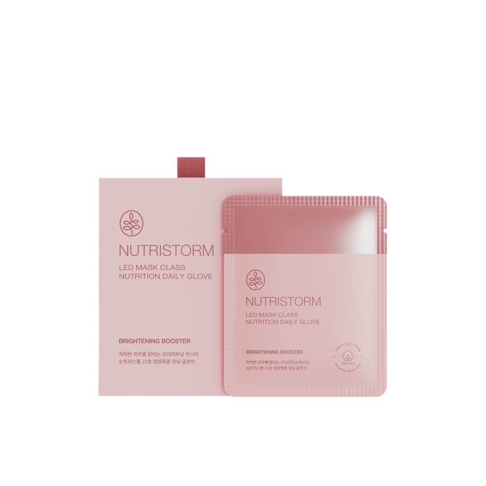 Miếng pad tẩy tế bào chết & cung cấp tinh chất dưỡng trắng da Nutristorm Led Mask Class Nutrition Daily Glove BRIGHTENING BOOSTER