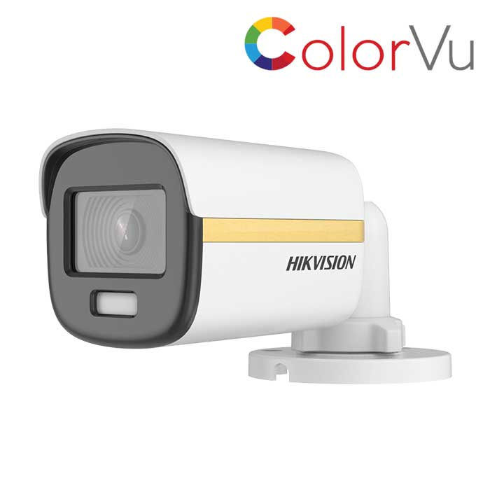 Camera analog TVI colorVu Hikvision DS-2CE12DF3T-FS 2MP, tích hợp mic thu âm, có màu ban đêm - Hàng chính hãng