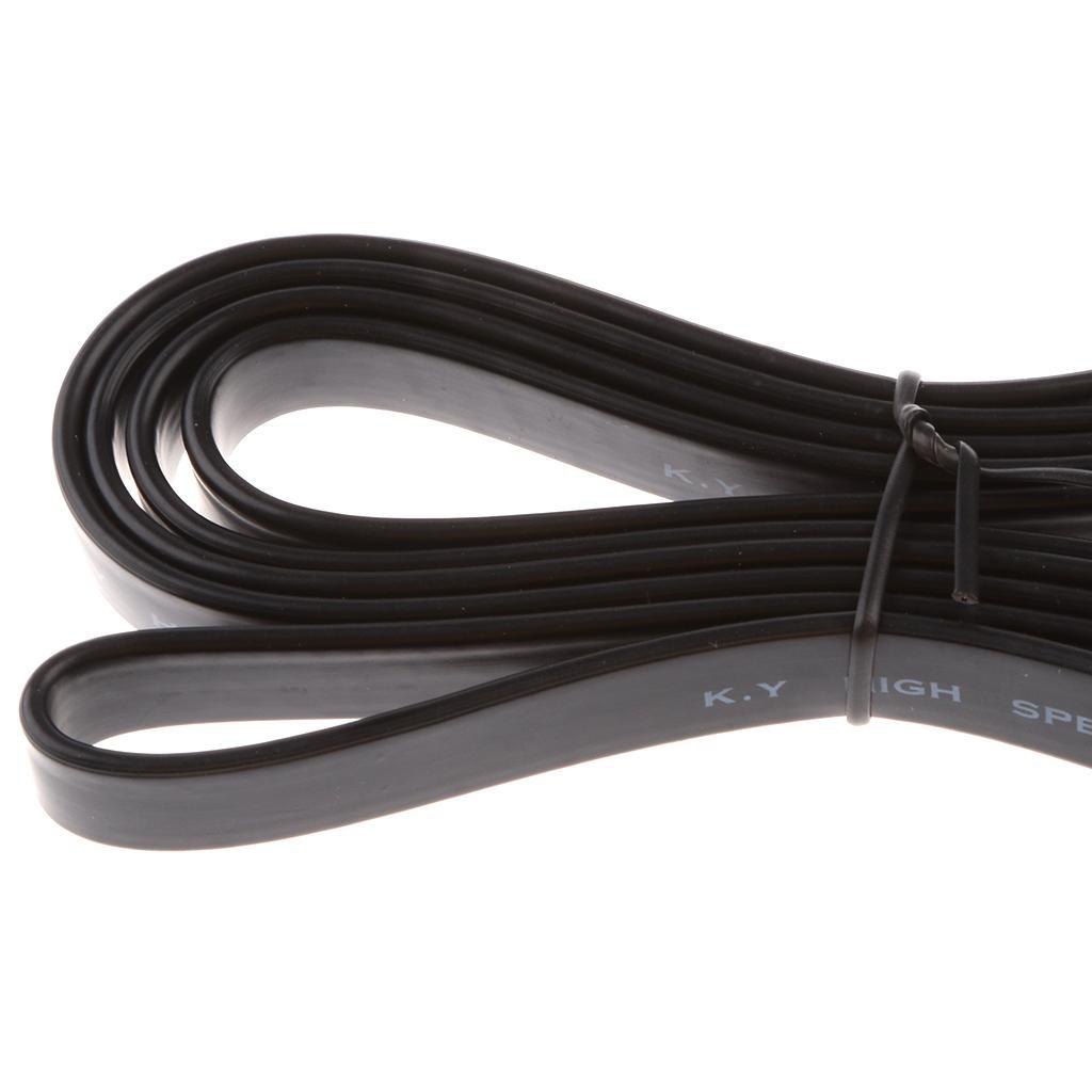 Male to Male Plug Flat Cable Cord for Audio Vedio HDTV TV 1080P