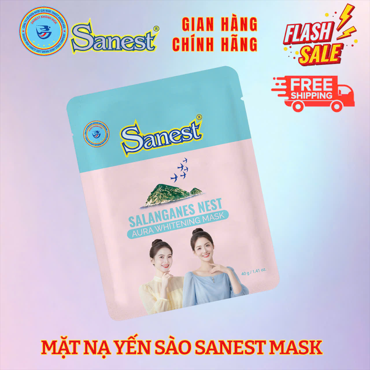 Hộp mặt nạ Yến sào dưỡng trắng da