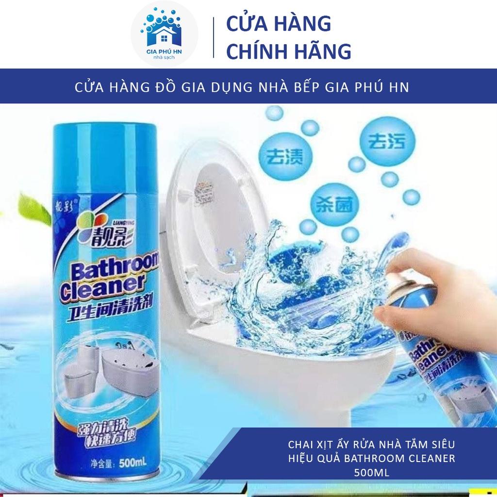 Chai Xịt Tẩy Rửa Nhà Tắm Đa Năng Bọt Bathroom Cleaner 500ML, Tẩy Siêu Sạch, An Toàn Không Độc Hại