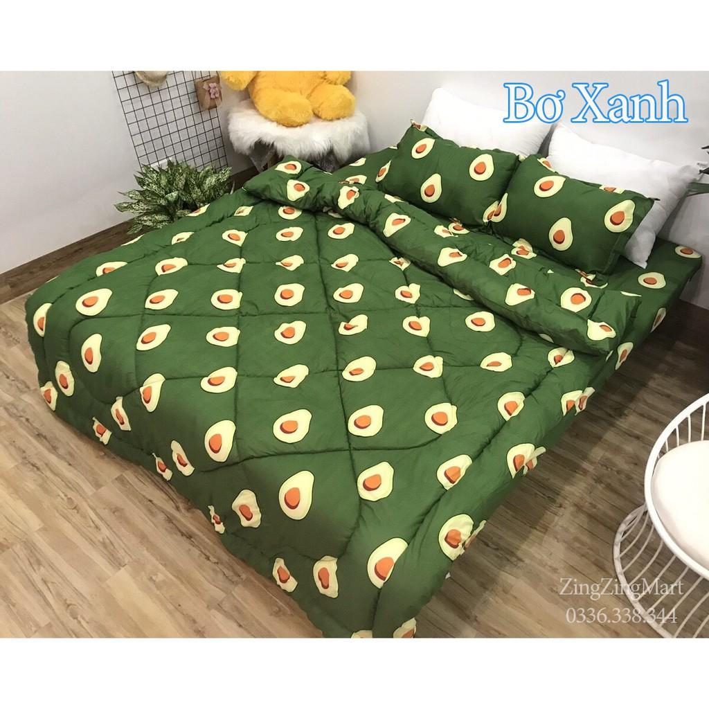 Chăn Phao Khủng Long Bơ Sét 5 Món Chăn Ga Gối - Được chọn thêm mẫu