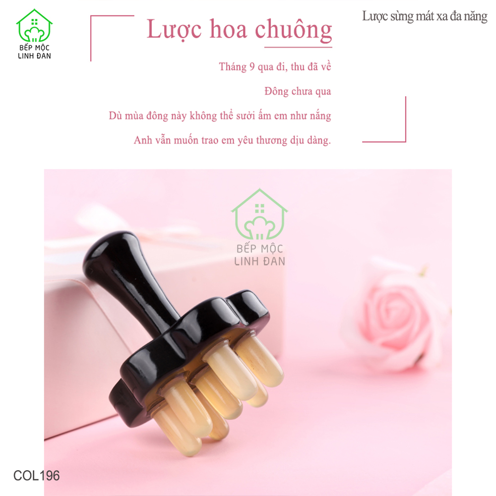 Lược Sừng Mát Xa Chuyên Dụng Toàn Thân Đa Năng Làm Đẹp Thư Giãn