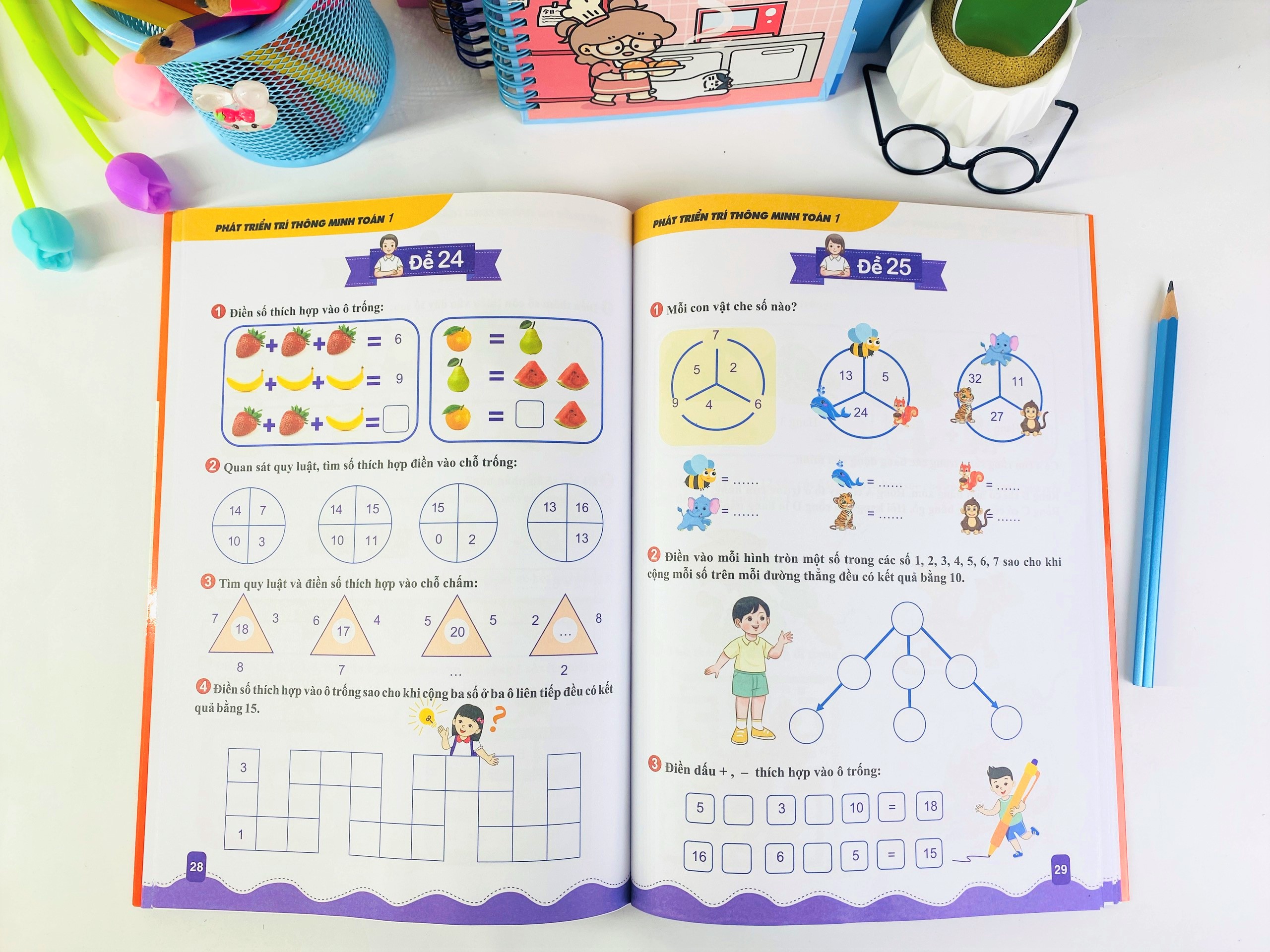 Phát triển trí thông minh toán lớp 1