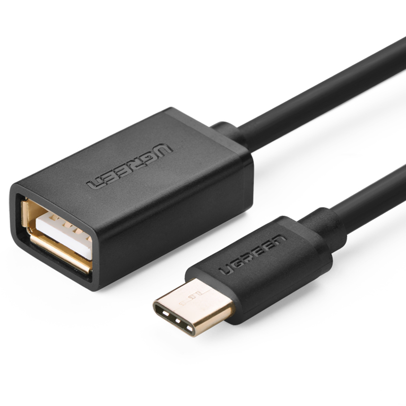 Dây chuyển đổi USB Type-C sang USB 2.0 truyền dữ liệu và sạc mạ vạng dài 15cm - Hàng chính hãng