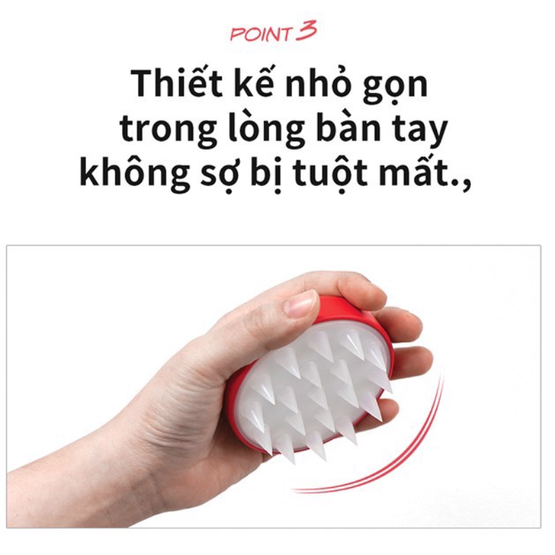 Lược Gội Đầu Đa Năng Grafen Edge Finger chăm sóc da đầu hiệu quả, loại sạch gàu & giảm rụng tóc