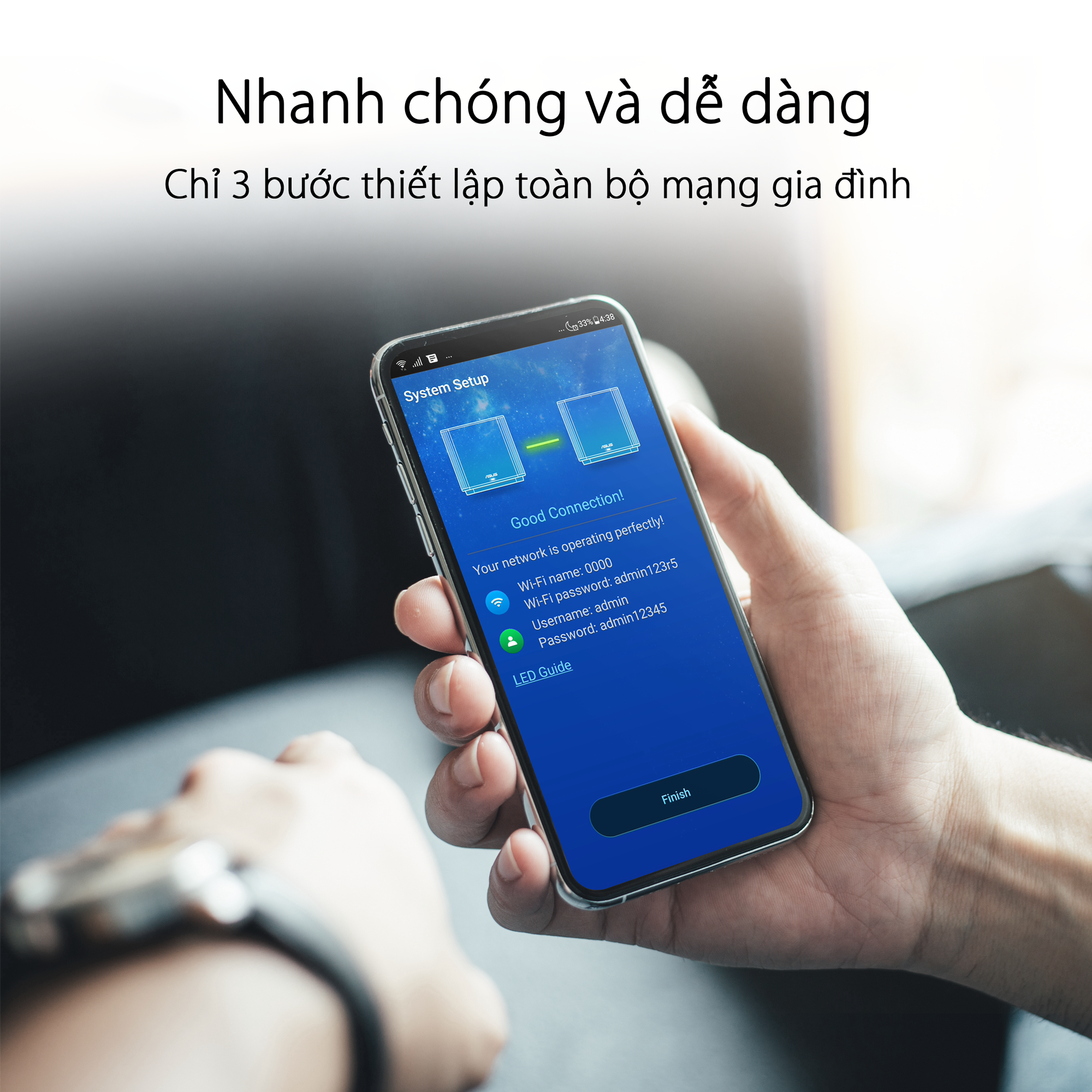 Hệ Thống MESH WI-FI 6 ASUS XT8 (W-2-PK) ZenWiFi Chuẩn AX6600 3 Băng Tần- Hàng Chính Hãng