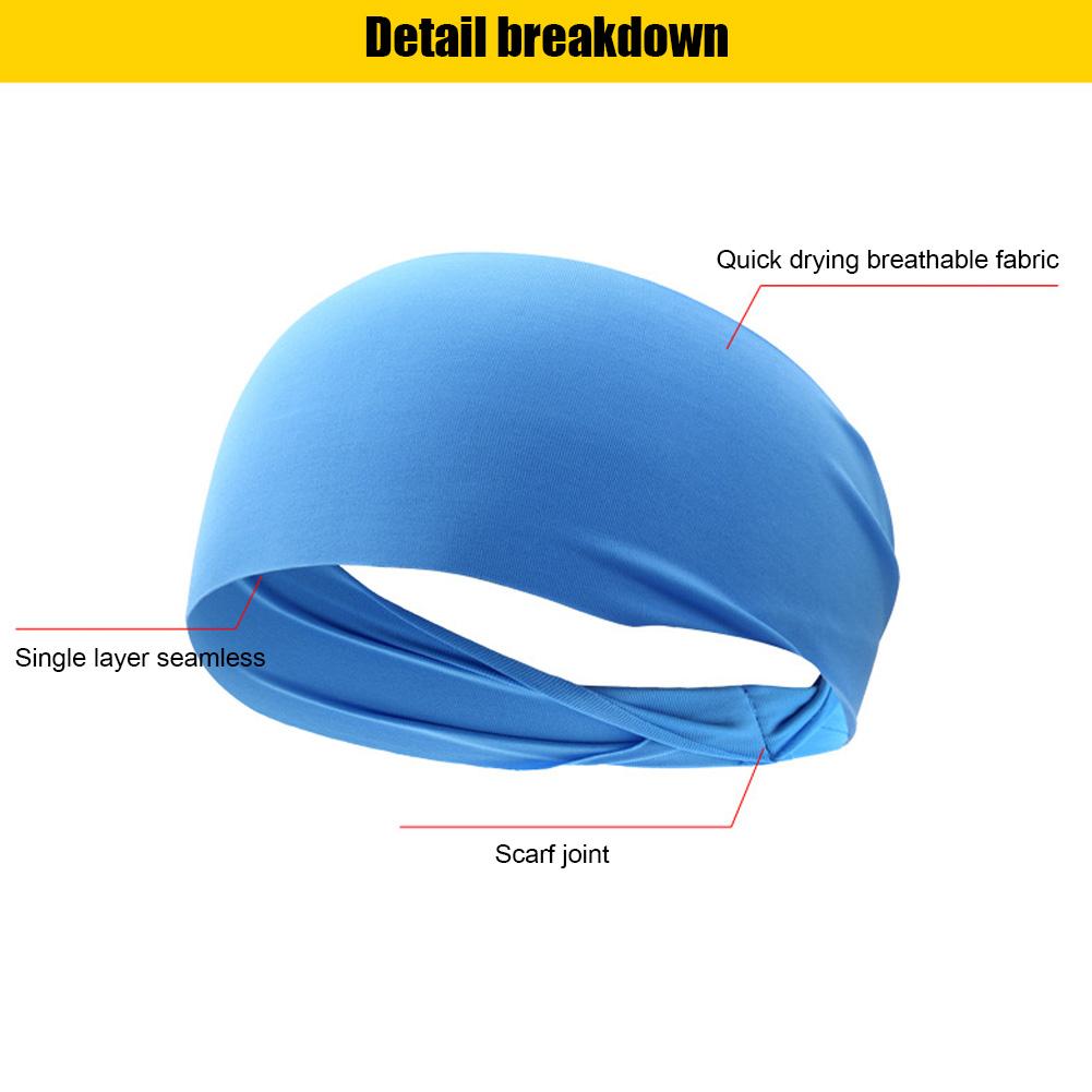 Băng đô 1-6pc dành cho nữ nam Color: 3PCS Blue