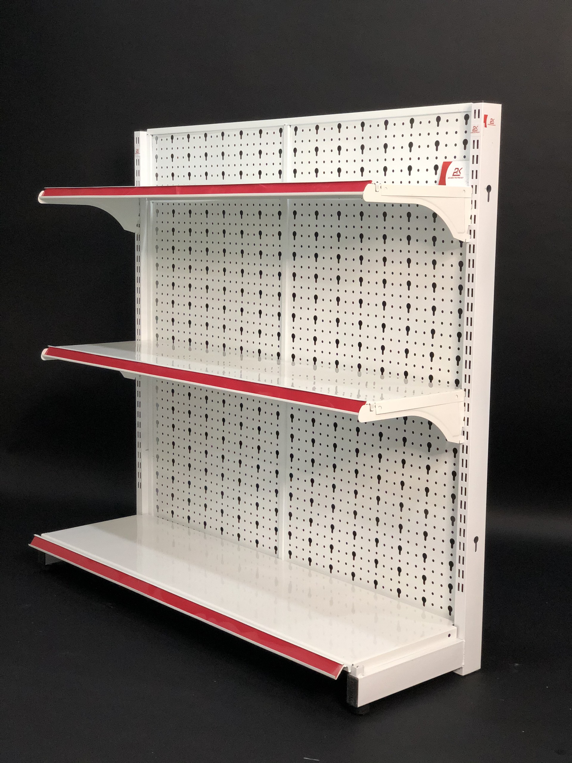 Kệ Tole Lỗ áp tường -Dài 120 x Rộng 35 x Cao 120 x 3 tầng