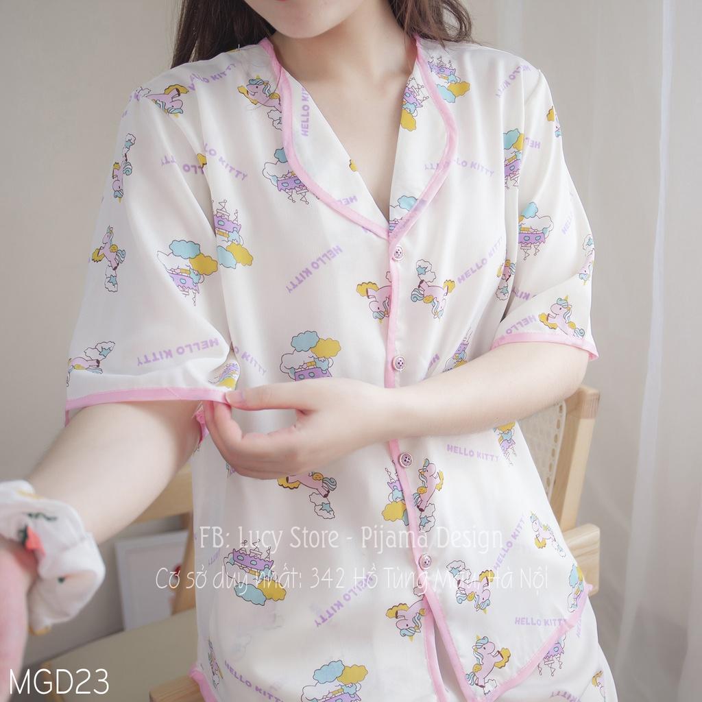 Pijama Nữ Lụa, Đồ Ngủ Lụa Mát Hàng Siêu Cấp