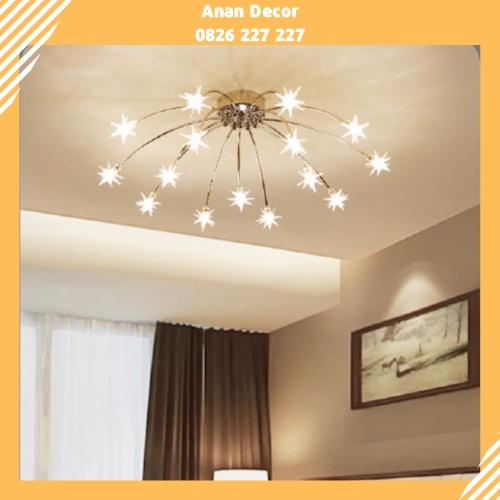 Đèn chùm hiện đại nhiều ngôi sao nhỏ trang trí khách sạn, phòng khách THCN 65-20; THCN 68-20; THCN 69-20