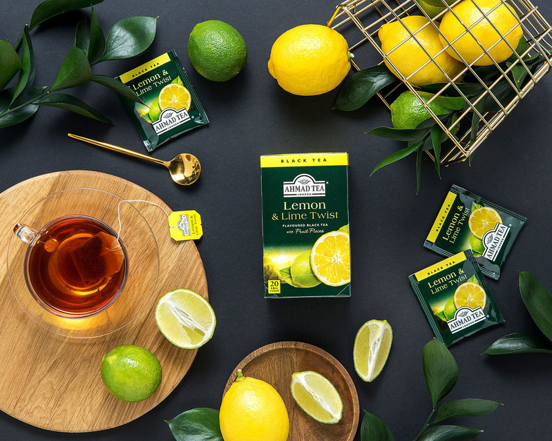 TRÀ AHMAD ANH QUỐC - CHANH (40g) - Lemon &amp; Lime Twist - Hương thơm và công dụng chủ yếu đến từ vỏ Chanh