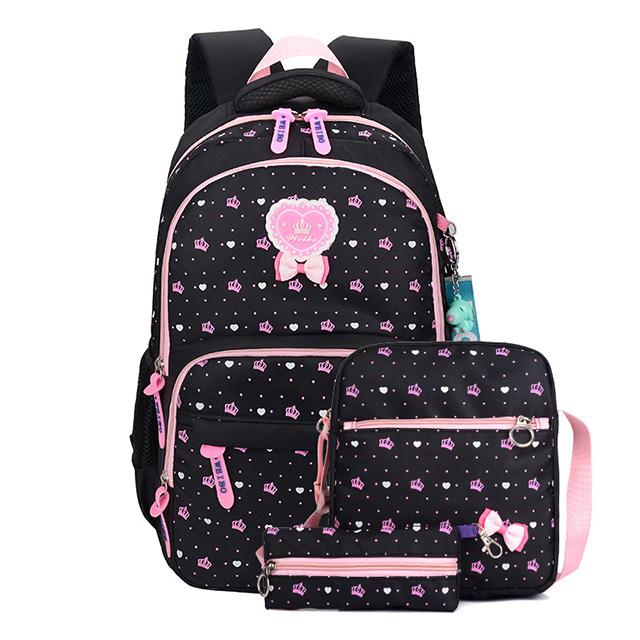 Trẻ Em Học Túi Ba Lô Túi Đựng Mới Nhật Bản SCHOOLBAGS Cho Bé Gái Bé Trai Ba Lô Trẻ Em Túi Chỉnh Hình Ba Lô 3 Cái/bộ