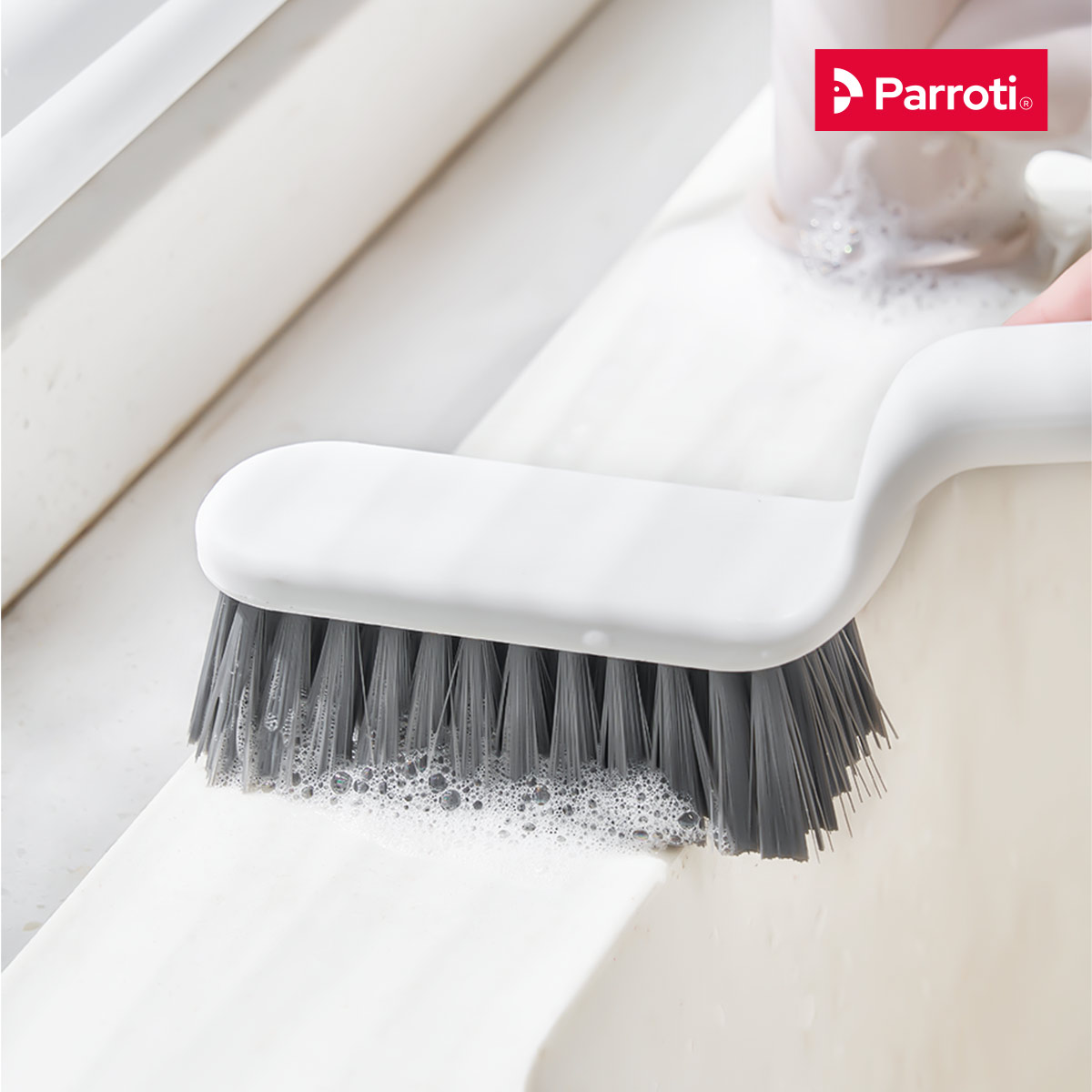 Chổi cọ vệ sinh đa năng, bàn chải vệ sinh cao cấp - Parroti Brush BR01