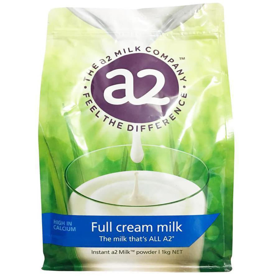 	 Sữa A2 nguyên kem Úc Full Cream Milk giàu dinh dưỡng giúp tăng cường sức khỏe, bổ sung dưỡng chất thiết yếu, cung nấp năng lượng - Combo 6 bịch (6Kg)