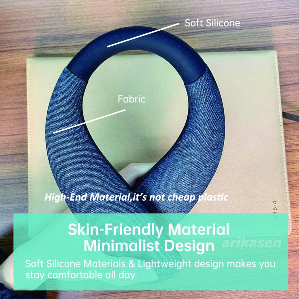 Vòng Đeo Cổ Loa Bluetooth 12H Âm Nhạc Không Dây Loa Đeo Trung Thực 3D Âm Thanh Stereo Di Động Cá Nhân Loa Có Micro Color: White