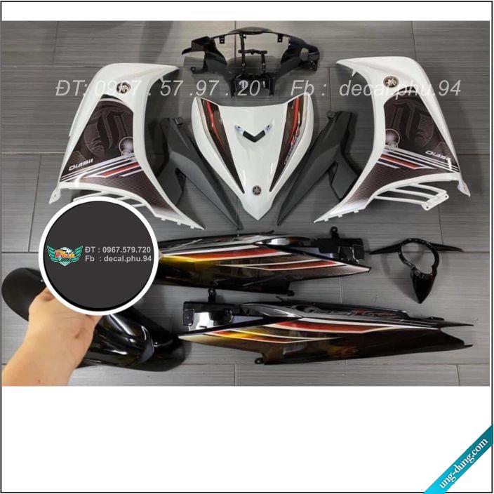 Tem Rời Exciter 135 Lc Trắng đen