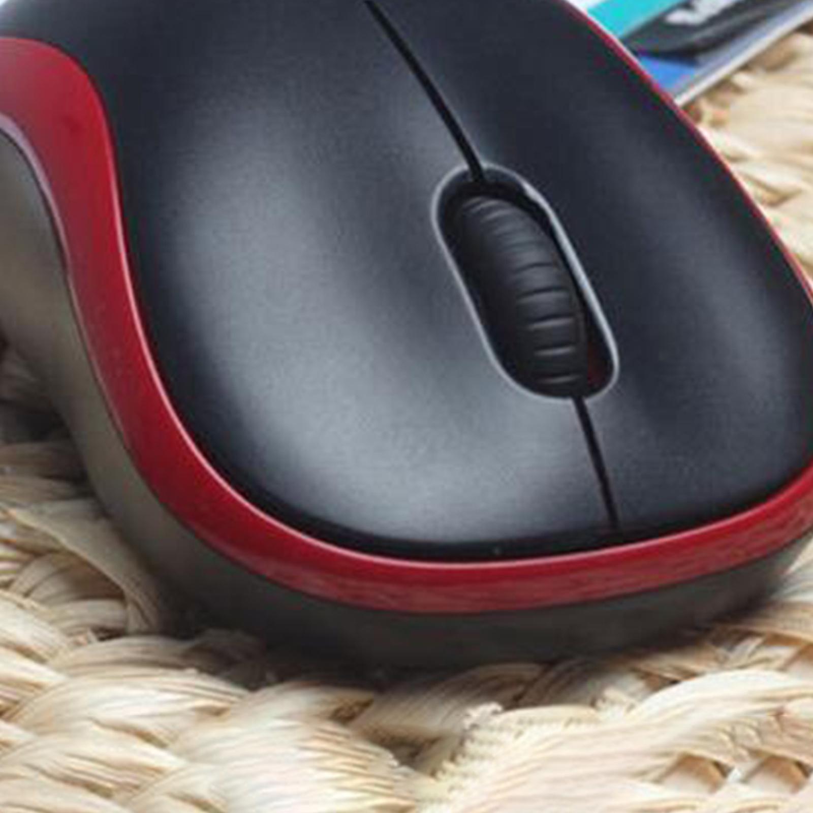 Slim Compact Wireless Mouse 1000dpi & USB Receiver for Laptops