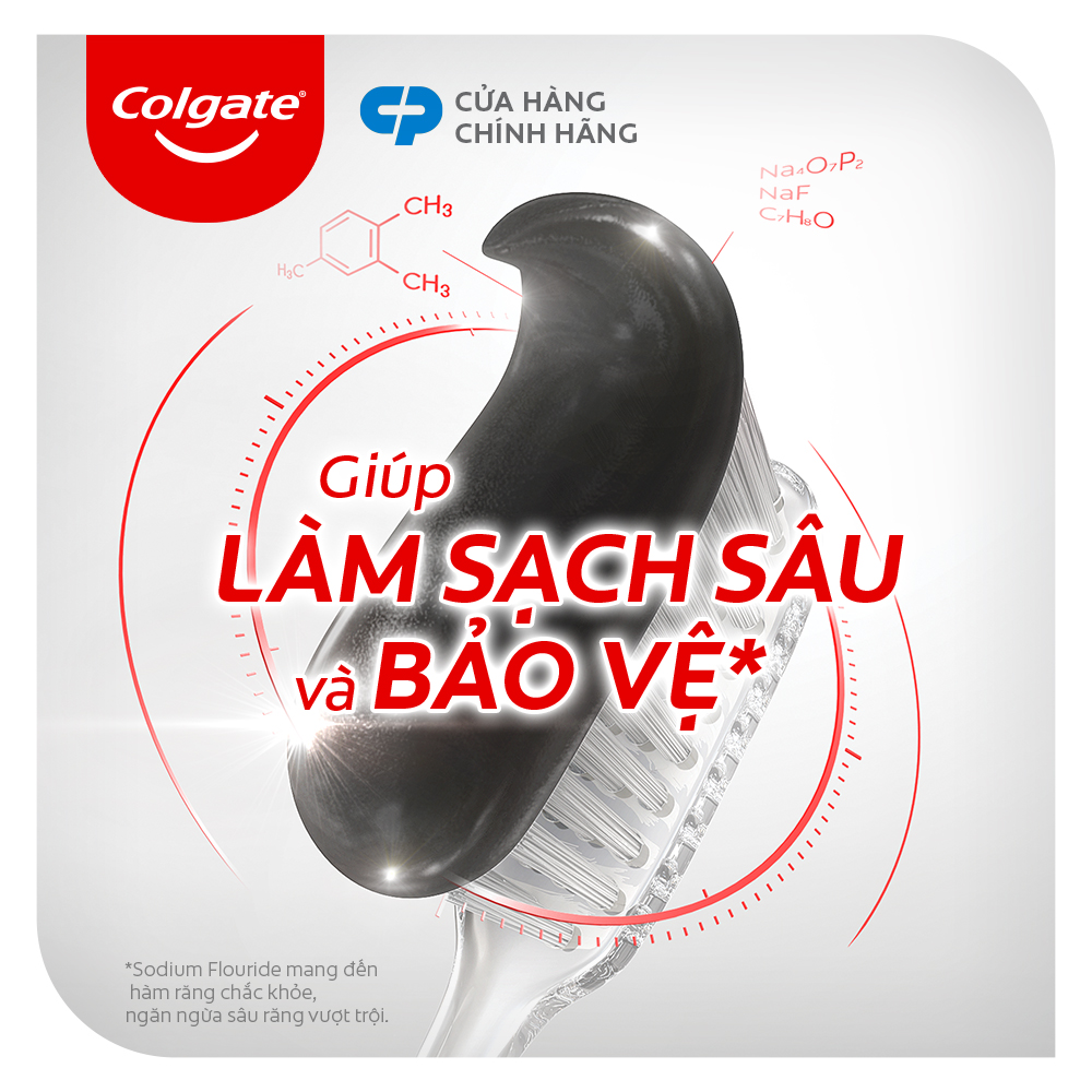 Bộ 3 Kem đánh răng Colgate Than tre sạch thuần khiết từ Hàn Quốc 180g/ tuýp