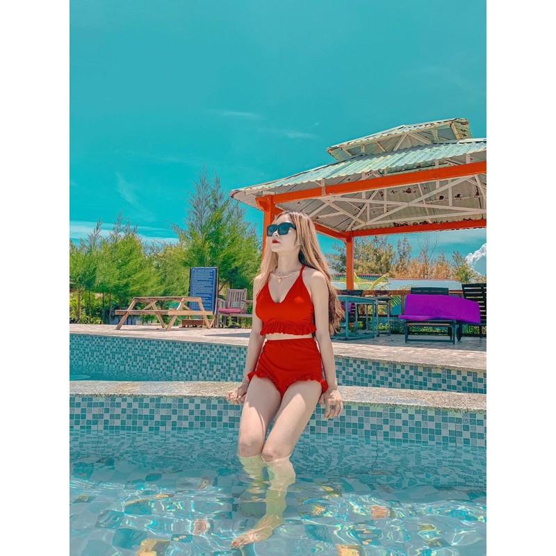 Bikini, Đồ Bơi Hai Mảnh Bánh Bèo KG049 ODERI