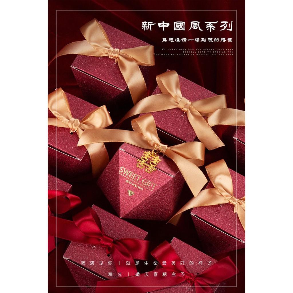Set 20 / 50 hộp quà cưới kèm dây ruy băng