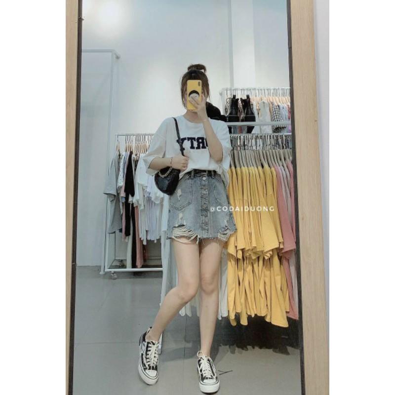 quần sooc bò hàng đẹp xịn ạ Quần Giả váy bò khuy nắp túi hàng hottrend