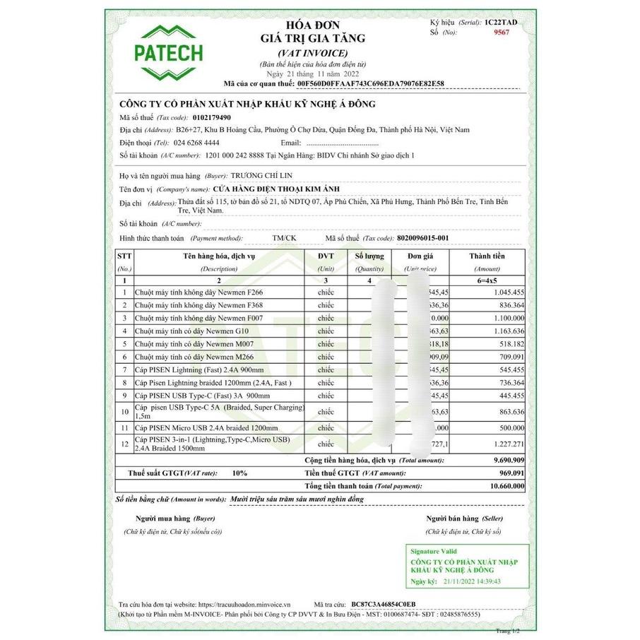 Chuột Không Dây Newmen F007 2.4Ghz, Hàng chính hãng bảo hành 24 tháng