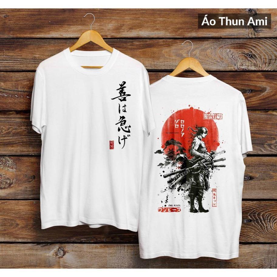Áo Thun In 2 Mặt Hình Roronoa Zoro - One Piece