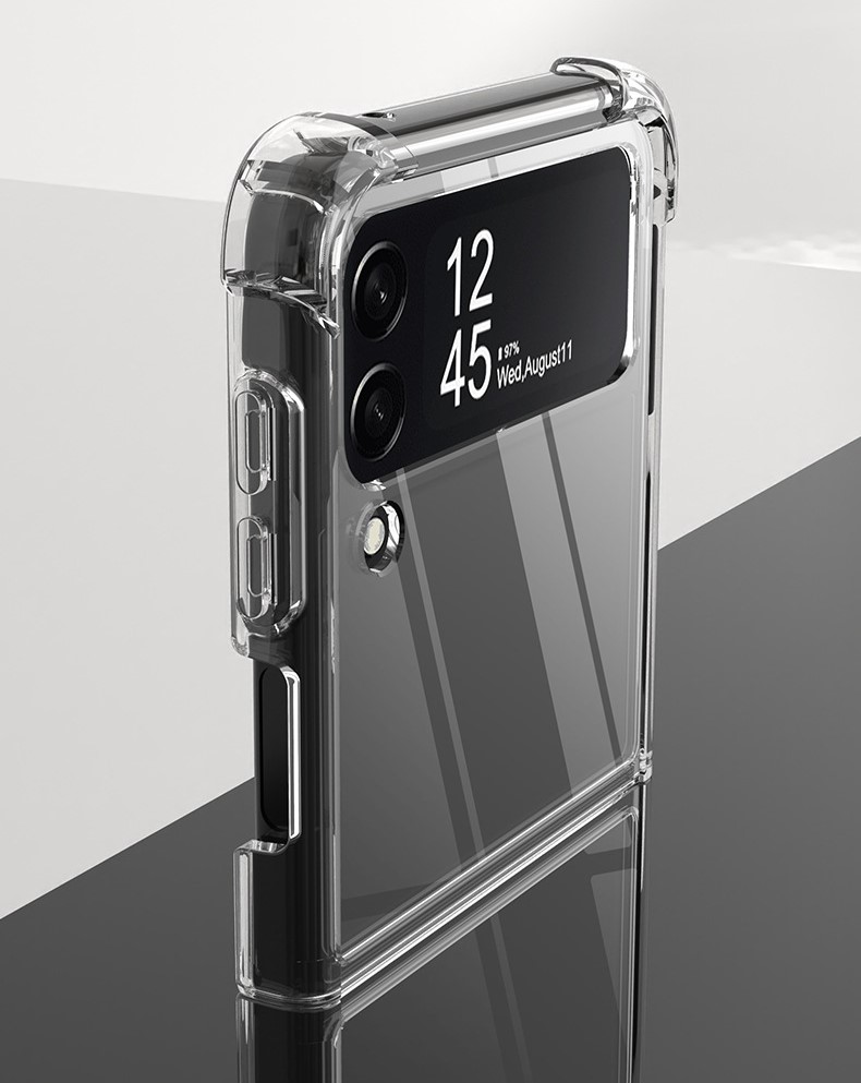 Hình ảnh Ốp lưng Trong Suốt dành cho Samsung Galaxy Z Flip 4 Chống Sốc, Chống Ố Vàng - Hàng chính hãng