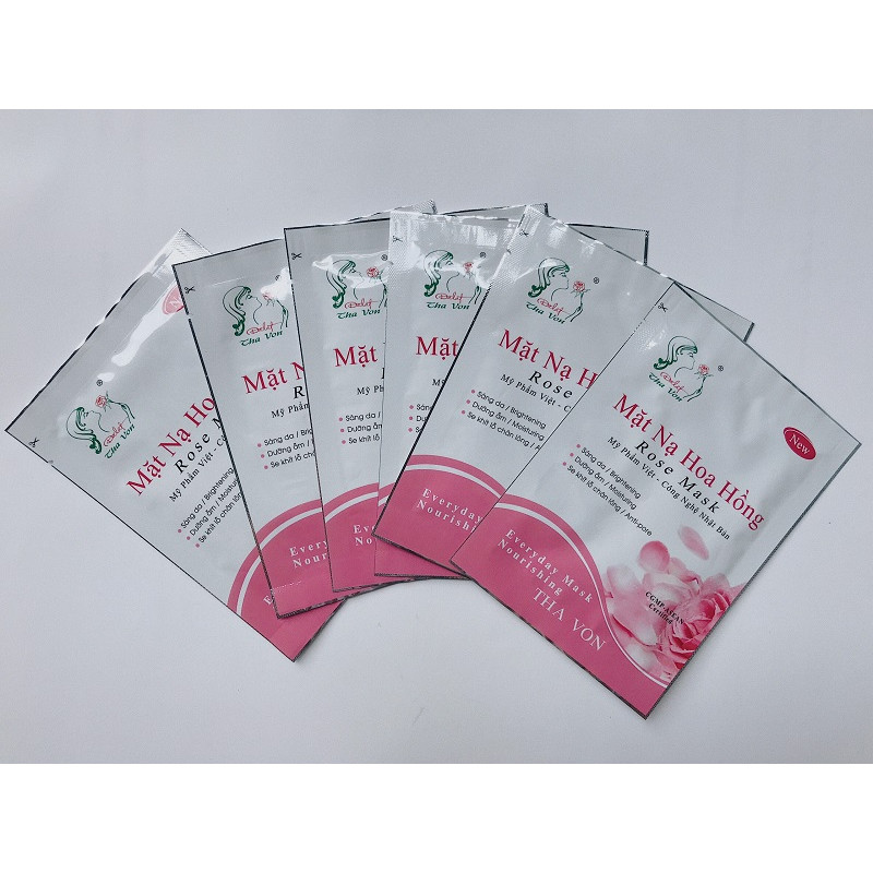 Bộ 6 Mặt Nạ Hoa Hồng Rose Mask Tha Von