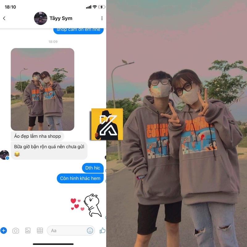 Áo Hoodie Forrm Rộng Xám Đen COMPANY Ulzzang , phong cách thời trang, style HÀN QUỐC