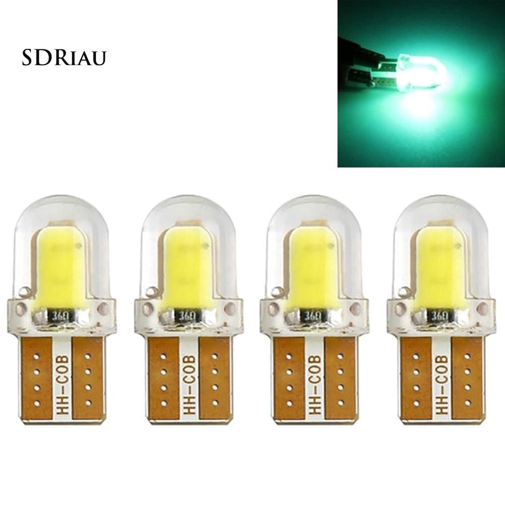 Bộ 4 đèn xi nhan siêu sáng 12V T10 W5W LED COB silicone chất lượng cao