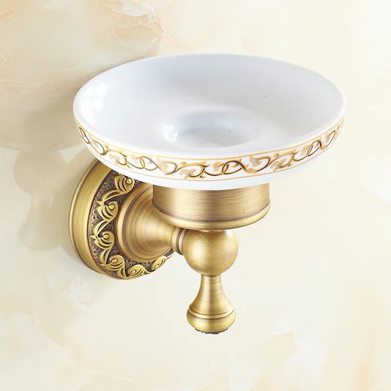Giá đựng xà phòng nhà tắm bằng đồng cao cấp LI-GD404B – Phong cách cổ điển, sang trọng