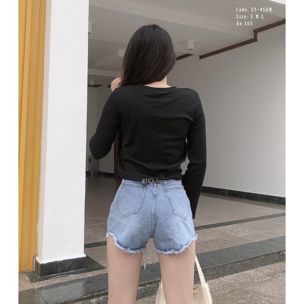 Quần short jean nữ cao cấp giá rẻ TiQi Jeans S1-450