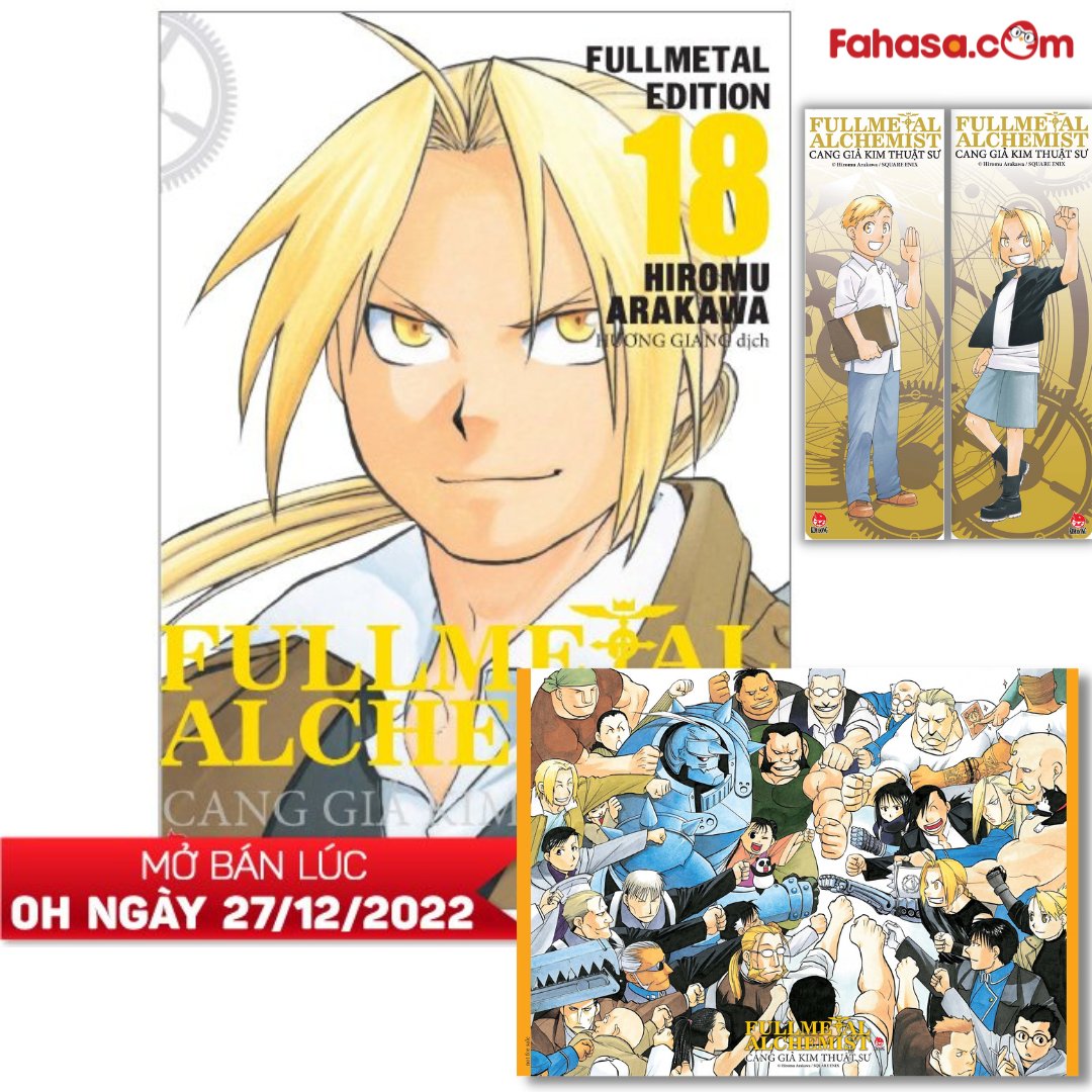 Fullmetal Alchemist  Cang Giả Kim Thuật Sư Tập 18 (Kèm 02 Bookmark PVC + Poster)