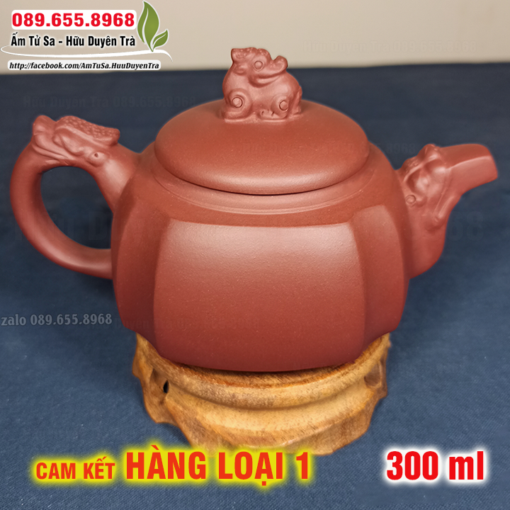 Ấm trà Tử Sa TỨ PHƯƠNG TRẤN - ấm tử sa nghi hưng dùng trà đạo cùng trà ô long, trà mạn,trà thái nguyên,trà sen