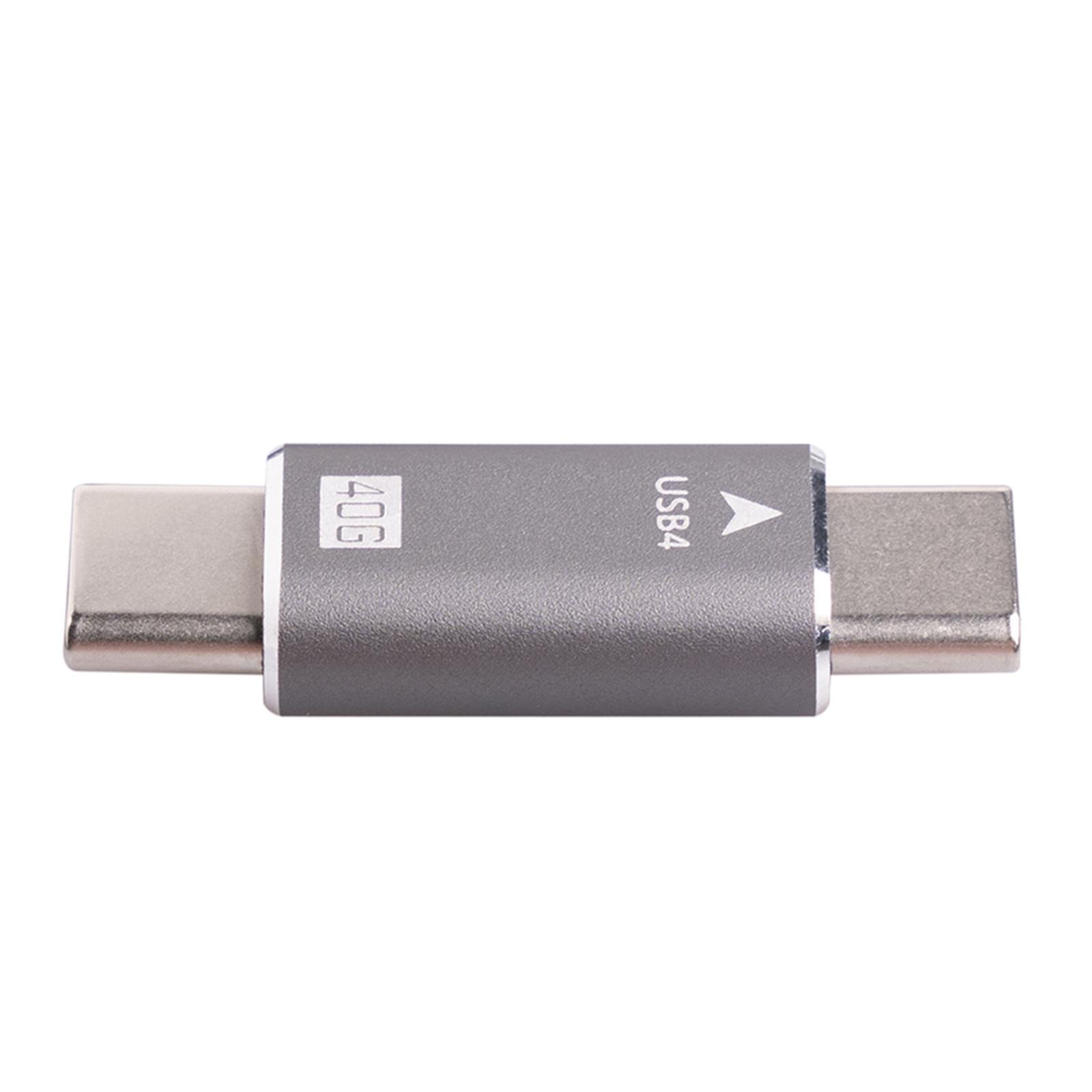 Adapter Male to Male Converter Port USB C USB 4.0 for Phone Electronic Device Data