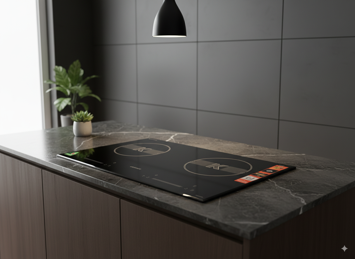 Kopper Bếp Từ Đôi KP586HD620 Công Suất 2600W Mâm Từ Đồng 200mm Chống Trào 9 Tốc Độ Nấu Tiện Lợi Made In Thailand Hàng Chính Hãng