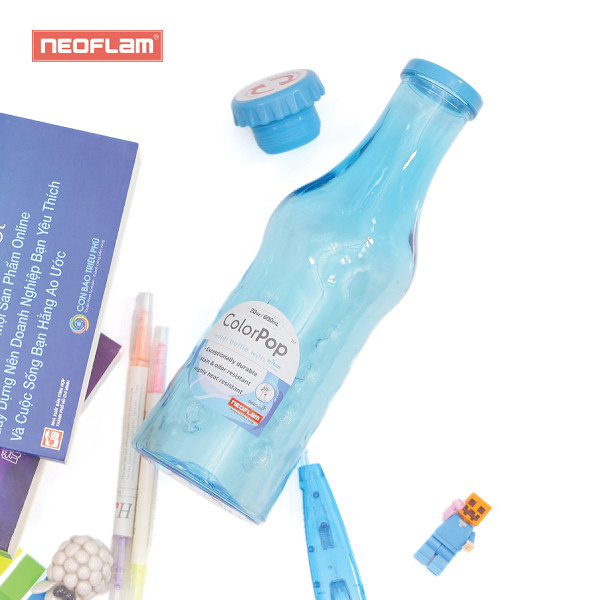 Chai đựng nước bằng nhựa Tritan-Pop 600ml, Neoflam Hàn Quốc